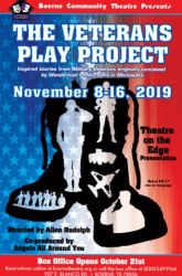 the veteran's project playbill poster BCT adult theater