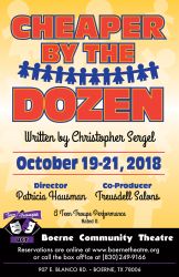 cheaper by the dozen play poster theater
