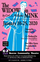 widow in mink playbill poster