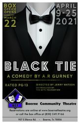 black tie playbill poster BCT adult theater