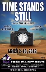 time stands still theater play poster