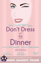 dont dress for dinner play poster BCT adult theater