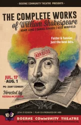 the complete works of Shakespeare play poster