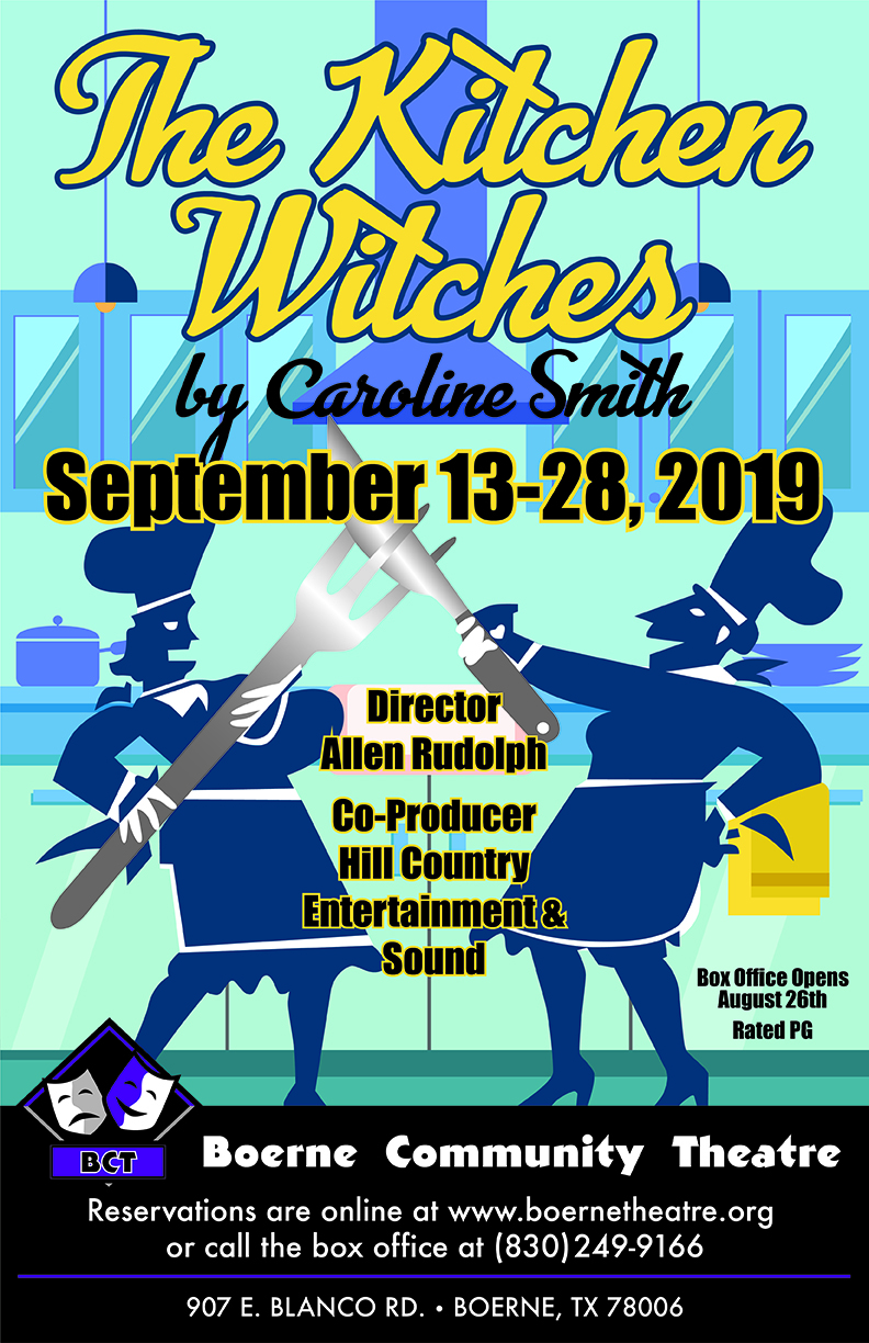 KITCHEN WITCHESSEPTEMBER 13 28 2019 BCT   Kitchen Witches Poster 1 