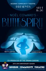 blithe spirit play poster BCT theater